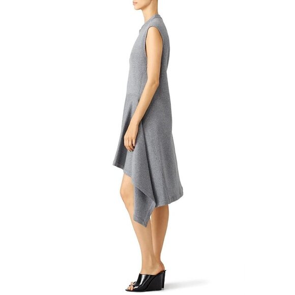 Marni Sideswept Hem Dress Grey Womens Size IT 44 US 8 - Picture 3 of 14